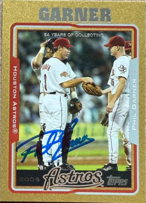 Phil Garner Autographed 2005 Topps Gold Baseball Card - Houston Astros #279