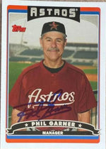 Phil Garner Autographed 2006 Topps Baseball Card - Houston Astros #277