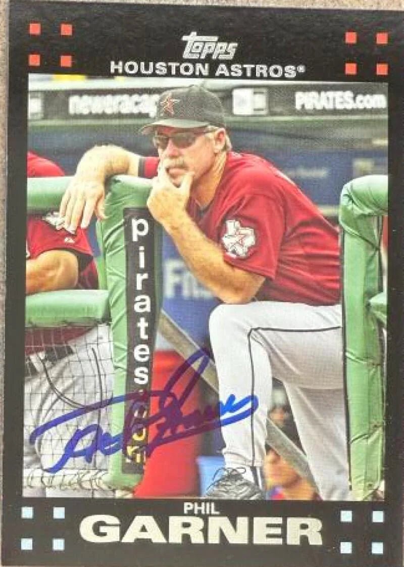 Phil Garner Autographed 2007 Topps Baseball Card - Houston Astros #259