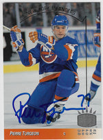Pierre Turgeon Signed 1993-94 SP Hockey Card - New York Islanders