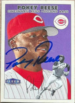 Pokey Reese Signed 2000 Fleer Tradition Baseball Card - Cincinnati Reds