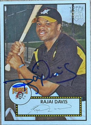 Rajai Davis Signed 2006 Topps '52 Rookies Baseball Card - Pittsburgh Pirates - PastPros