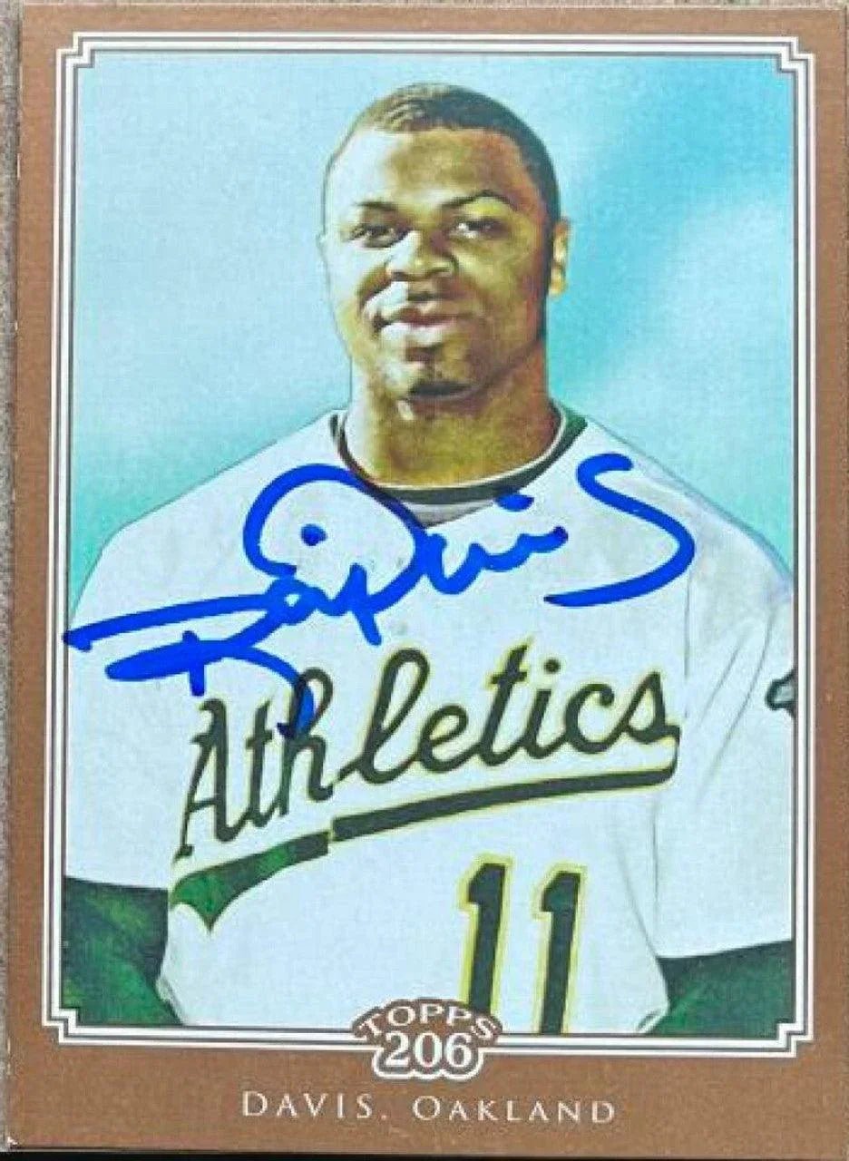 Rajai Davis Signed 2010 Topps Bronze Baseball Card - Oakland A's #266