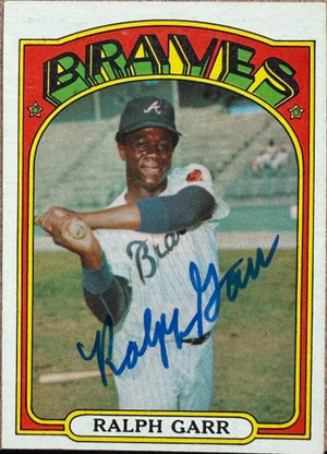 Ralph Garr Signed 1972 Topps Baseball Card - Atlanta Braves #260