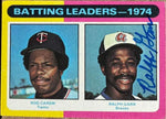 Ralph Garr Signed 1975 Topps Mini Baseball Card - Atlanta Braves #306