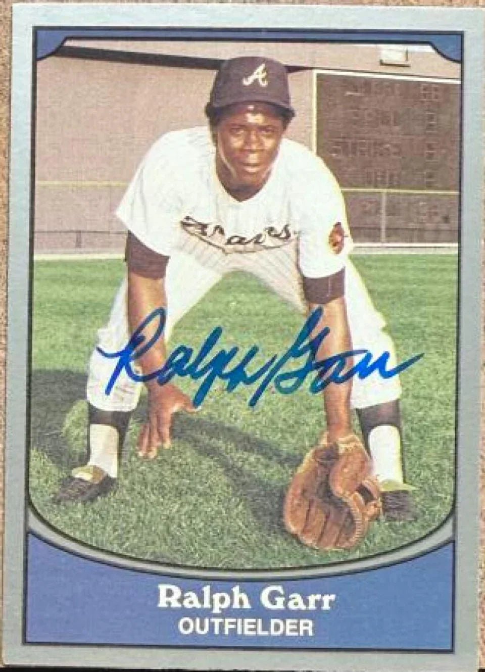 Ralph Garr Signed 1990 Pacific Legends Baseball Card - Atlanta Braves