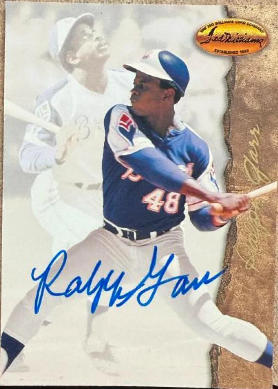 Ralph Garr Signed 1994 Ted Williams Co. Baseball Card - Atlanta Braves
