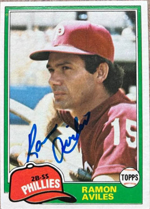 Ramon Aviles Signed 1981 Topps Baseball Card - Philadelphia Phillies - PastPros