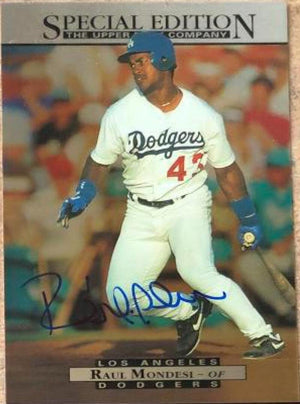 Raul Mondesi Signed 1995 Upper Deck Special Edition Baseball Card - Los Angeles Dodgers - PastPros