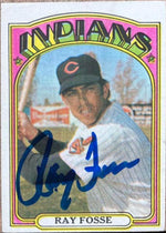 Ray Fosse Signed 1972 Topps Baseball Card - Cleveland Indians - PastPros