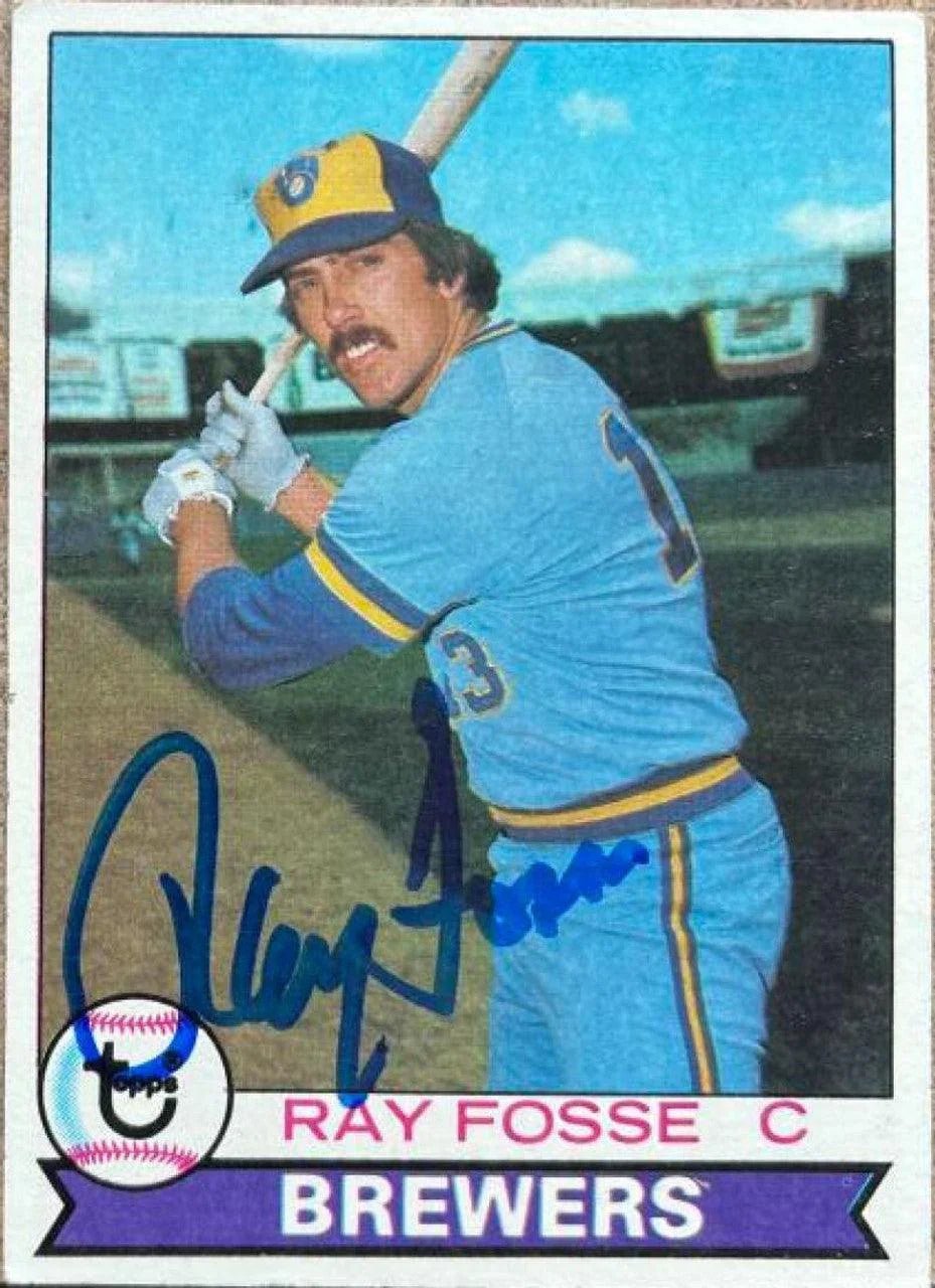 Ray Fosse Signed 1979 Topps Baseball Card - Milwaukee Brewers