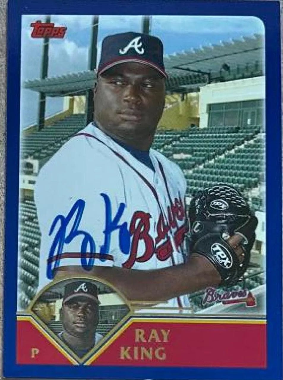 Ray King Signed 2003 Topps Traded & Rookies Baseball Card - Atlanta Braves