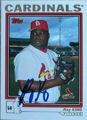 Ray King Signed 2004 Topps Baseball Card - St Louis Cardinals