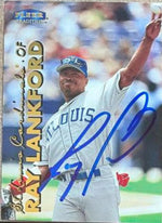 Ray Lankford Signed 1999 Fleer Tradition Baseball Card - St Louis Cardinals