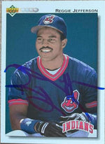 Reggie Jefferson Signed 1992 Upper Deck Baseball Card - Cleveland Indians - PastPros