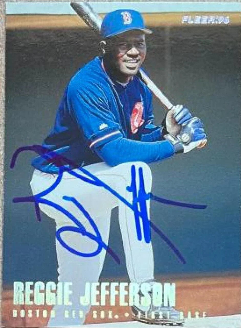 Reggie Jefferson Signed 1996 Fleer Tiffany Update Baseball Card - Boston Red Sox