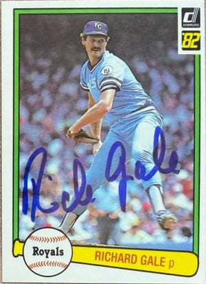 Rich Gale Signed 1982 Donruss Baseball Card - Kansas City Royals