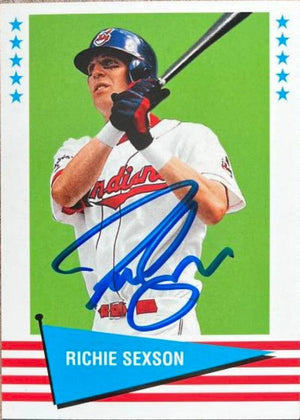Richie Sexson Signed 1999 Fleer Tradition Vintage '61 Baseball Card - Cleveland Indians