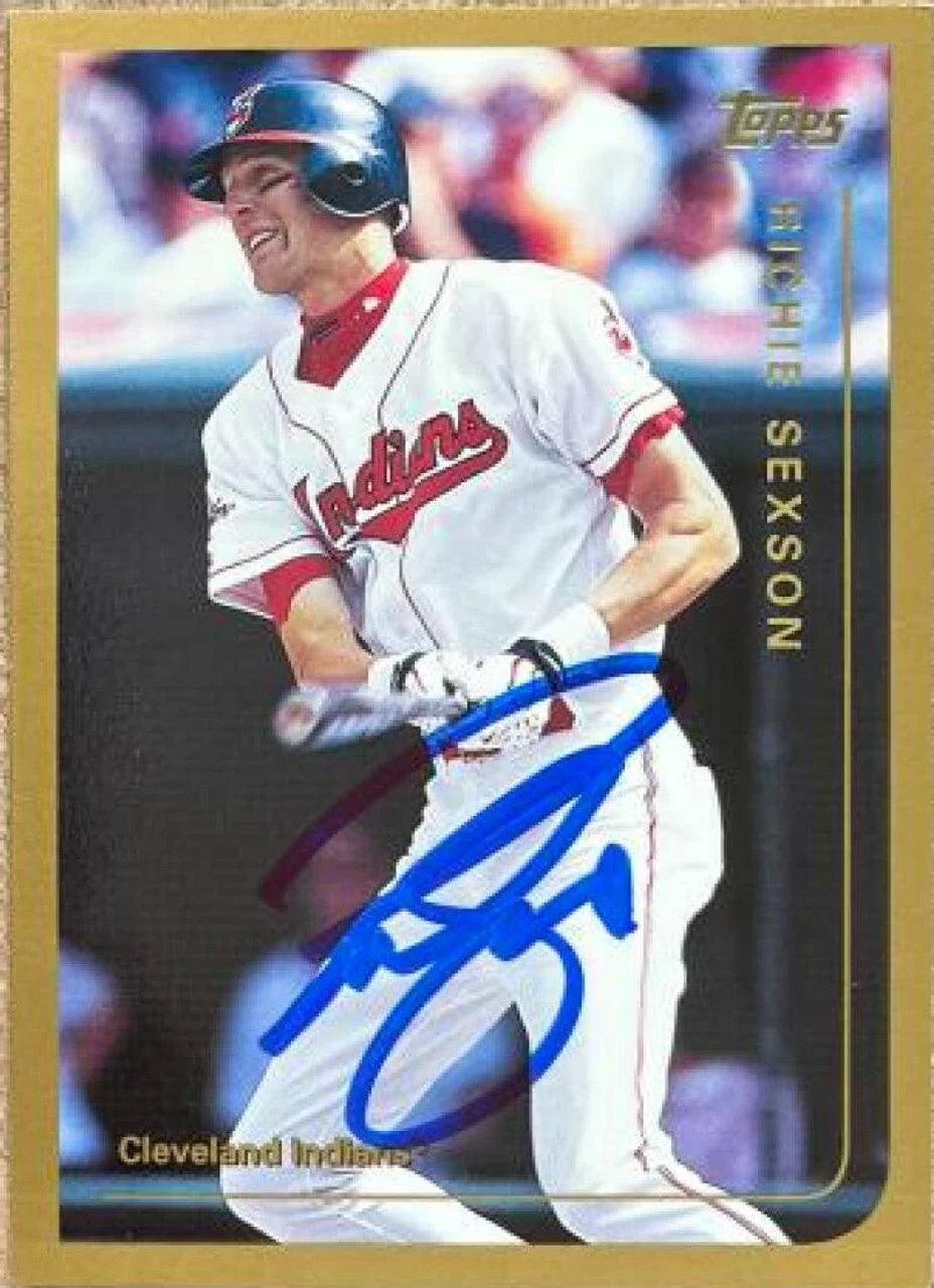 Richie Sexson Signed 1999 Topps Baseball Card - Cleveland Indians