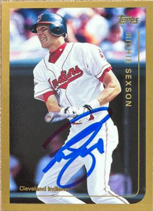 Richie Sexson Signed 1999 Topps Baseball Card - Cleveland Indians