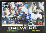 Richie Sexson Signed 2002 Upper Deck Vintage Baseball Card - Milwaukee Brewers #150