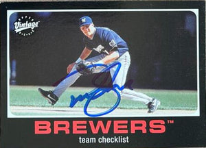 Richie Sexson Signed 2002 Upper Deck Vintage Baseball Card - Milwaukee Brewers #153 - PastPros