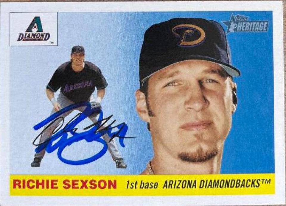 Richie Sexson Signed 2004 Topps Heritage Baseball Card - Arizona Diamondbacks - PastPros