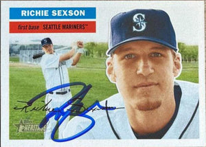 Richie Sexson Signed 2005 Topps Heritage Baseball Card - Seattle Mariners - PastPros