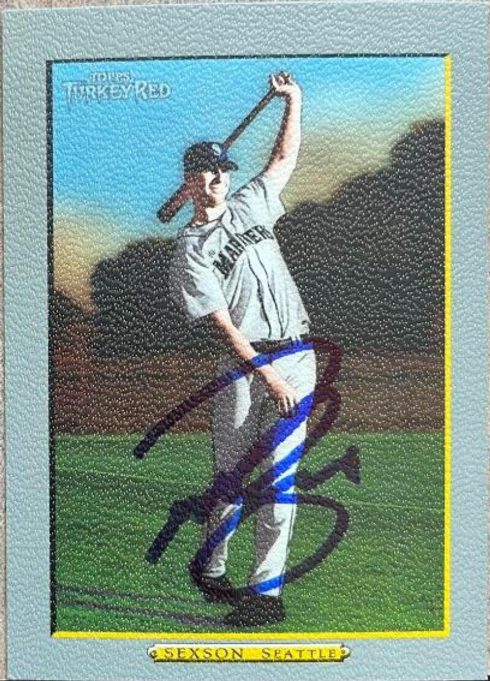Richie Sexson Signed 2006 Topps Turkey Red Baseball Card - Seattle Mariners - PastPros