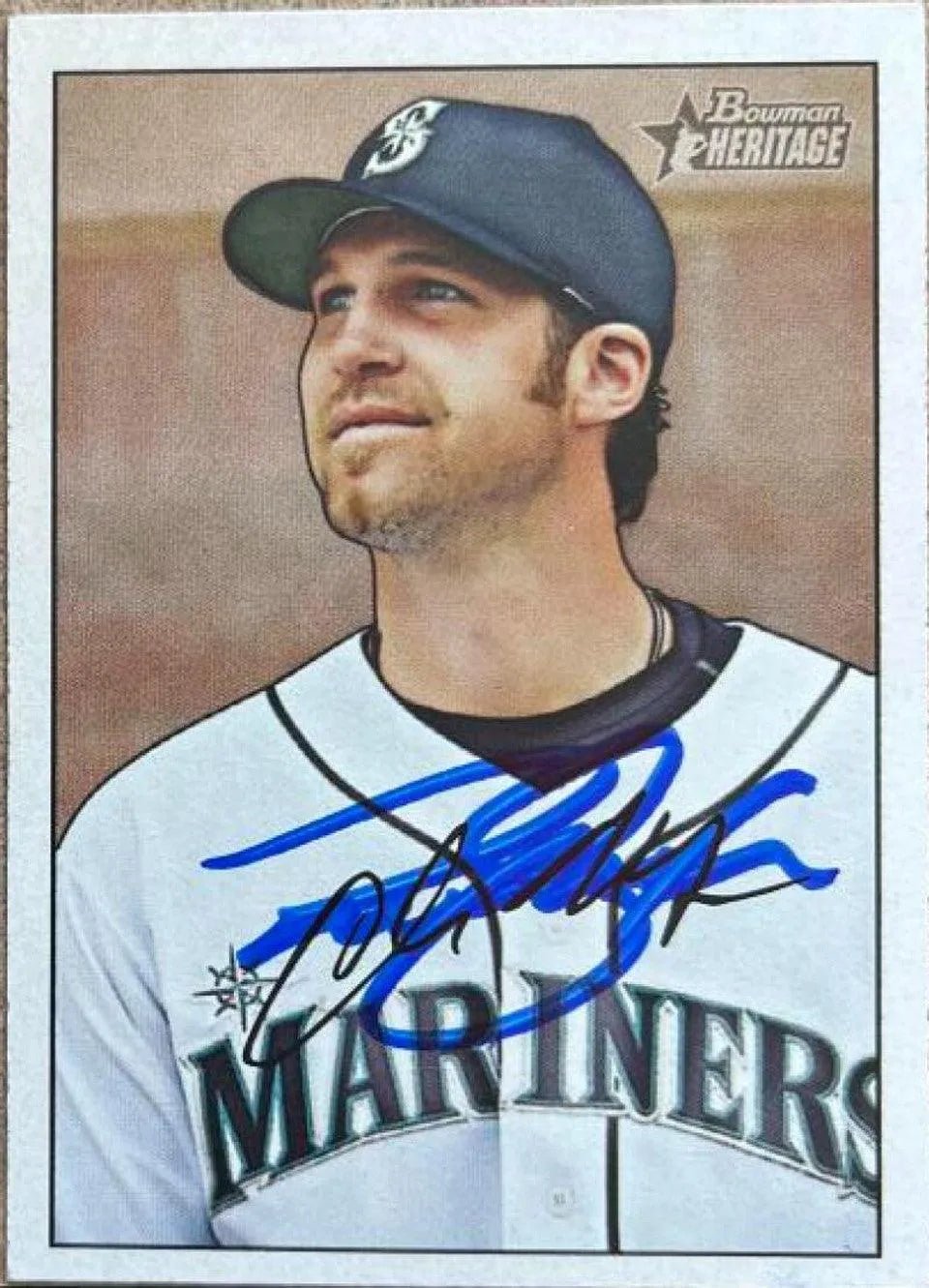 Richie Sexson Signed 2007 Bowman Heritage Baseball Card - Seattle Mariners
