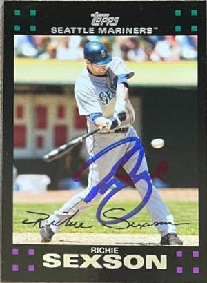 Richie Sexson Signed 2007 Topps Baseball Card - Seattle Mariners - PastPros
