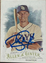 Richie Shaffer Signed 2016 Allen & Ginter Baseball Card - Tampa Bay Rays