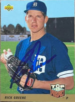 Rick Greene Signed 1993 Upper Deck Baseball Card - Detroit Tigers