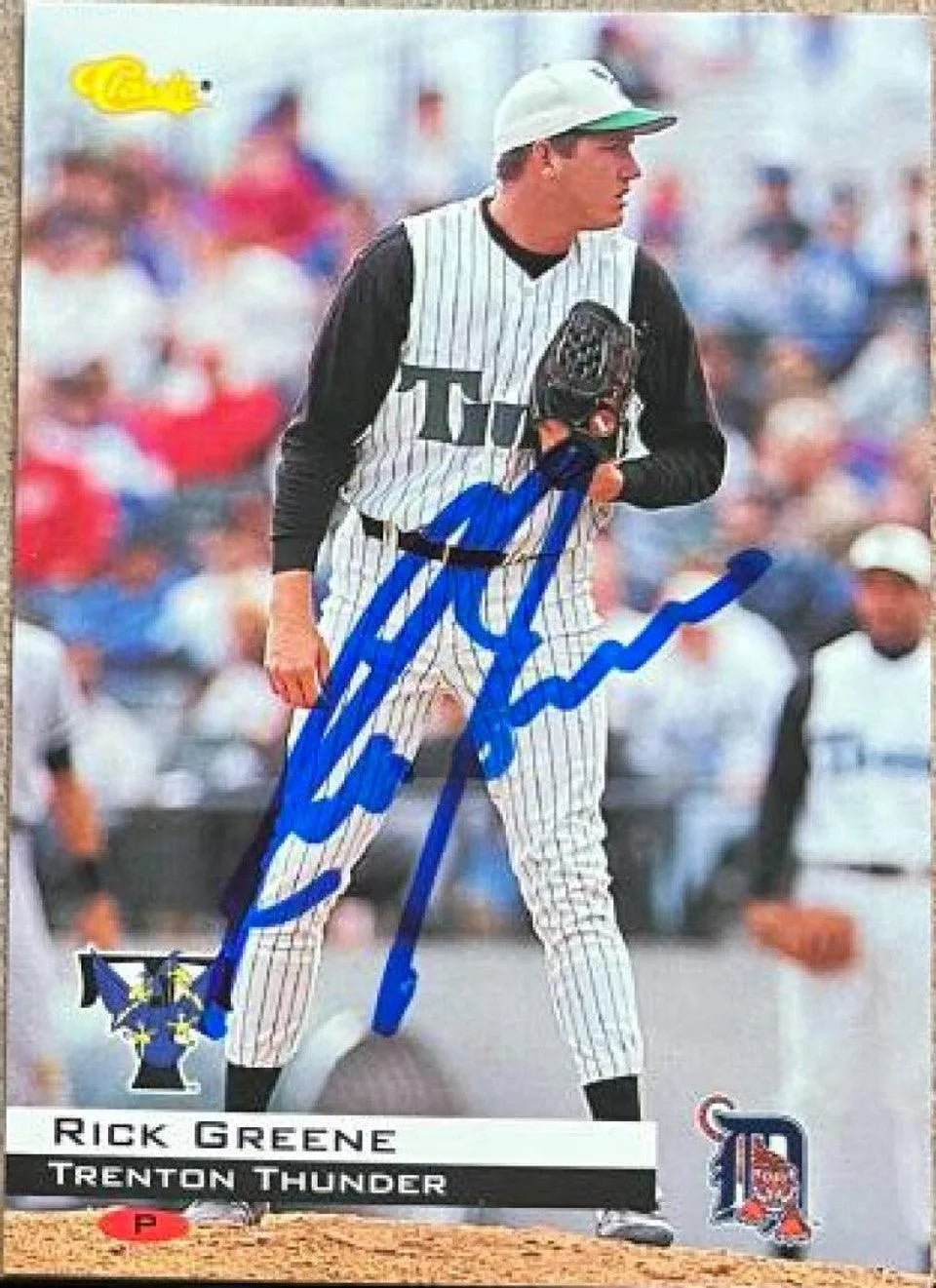 Rick Greene Signed 1994 Classic Baseball Card - Trenton Thunder