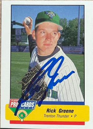 Rick Greene Signed 1994 Pro Cards Baseball Card - Trenton Thunder - PastPros