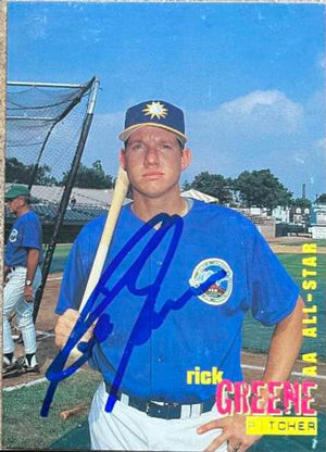 Rick Greene Signed 1996 Best AA All-Stars Baseball Card - PastPros