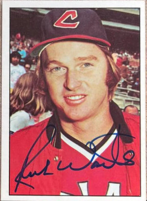 Rick Waits Signed 1976 SSPC Baseball Card - Cleveland Indians