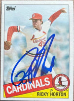 Ricky Horton Signed 1985 Topps Baseball Card - St Louis Cardinals