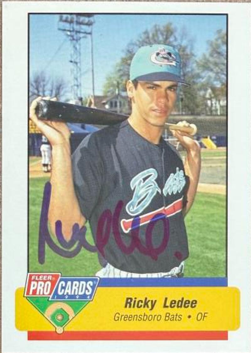 Ricky Ledee Signed 1994 Fleer ProCards South Atlantic League All-Stars Baseball Card #SAL-15