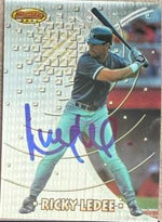 Ricky Ledee Signed 1997 Bowman's Best Baseball Card - New York Yankees #191 RC
