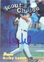 Ricky Ledee Signed 1998 Bowman Scout's Choice Baseball Card - New York Yankees #SC11