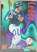 Ricky Ledee Signed 1998 Circa Thunder Baseball Card - New York Yankees #36
