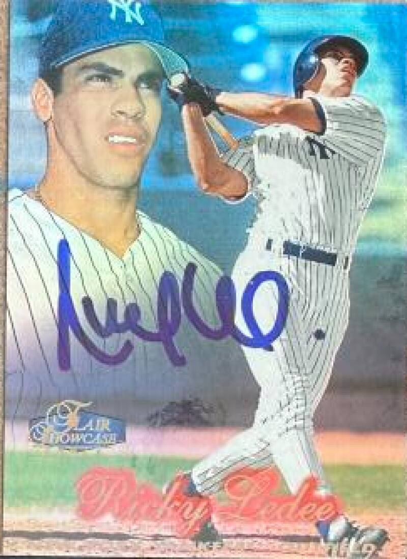 Ricky Ledee Signed 1998 Flair Showcase Row 2 (Style) Baseball Card - New York Yankees #29