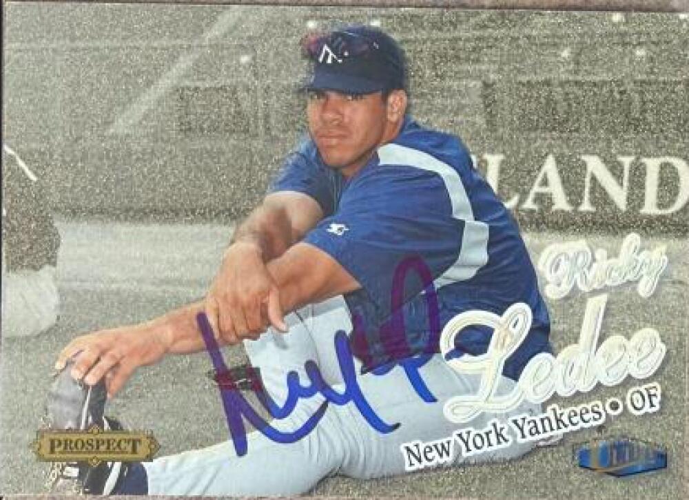 Ricky Ledee Signed 1998 Fleer Ultra Gold Medallion Baseball Card - New York Yankees #238G