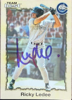 Ricky Ledee Signed 1998 Team Best Baseball Card - Columbus Clippers #22