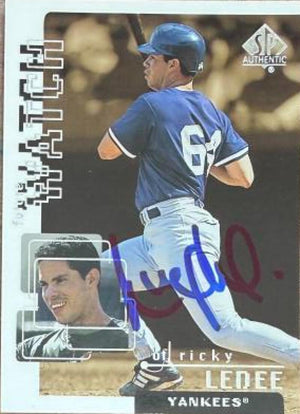 Ricky Ledee Signed 1999 SP Authentic Baseball Card - New York Yankees #112 FW, SN2700