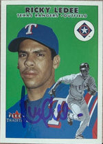 Ricky Ledee Signed 2000 Fleer Tradition Update Baseball Card - Texas Rangers #U123