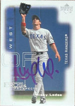 Ricky Ledee Signed 2000 Upper Deck Pros & Prospects Baseball Card - Texas Rangers #170