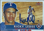 Ricky Ledee Signed 2001 Fleer Tradition Baseball Card - Texas Rangers #183