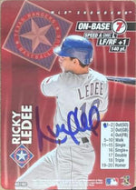 Ricky Ledee Signed 2001 MLB Showdown Unlimited Baseball Card - Texas Rangers #442